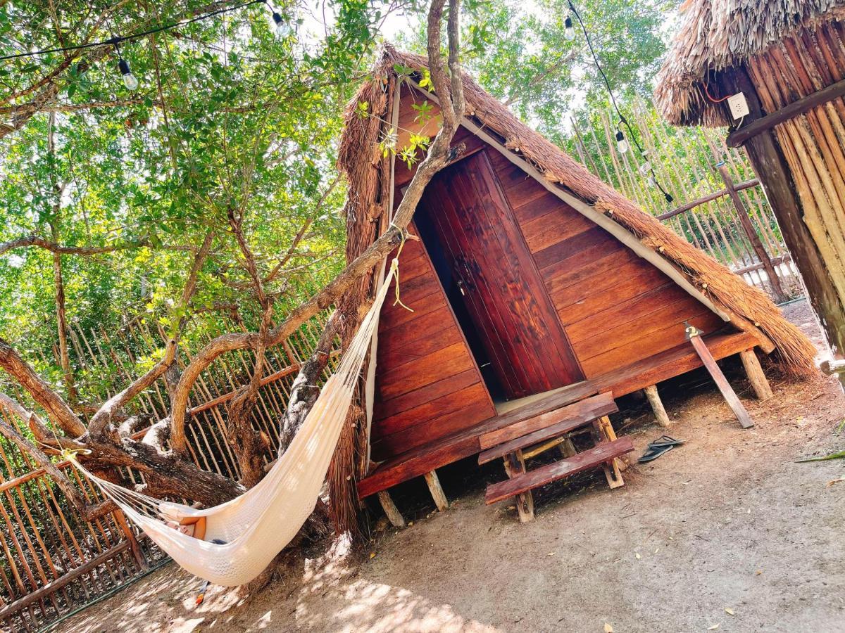 La Aldea Holbox Cabanas Y Camping Esterno foto